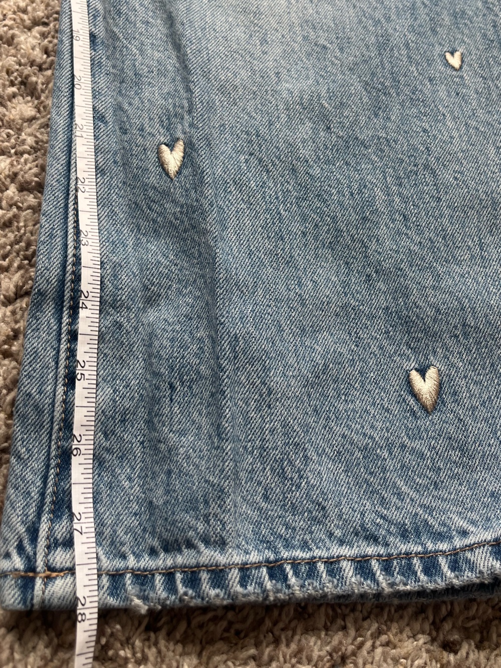 PISTOLA Lexi Bowed Straight Jean in Vintage Confetti | Size 29 - Picture 9 of 16